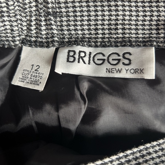 Black and white houndstooth midi skirt - Picture 3 of 5